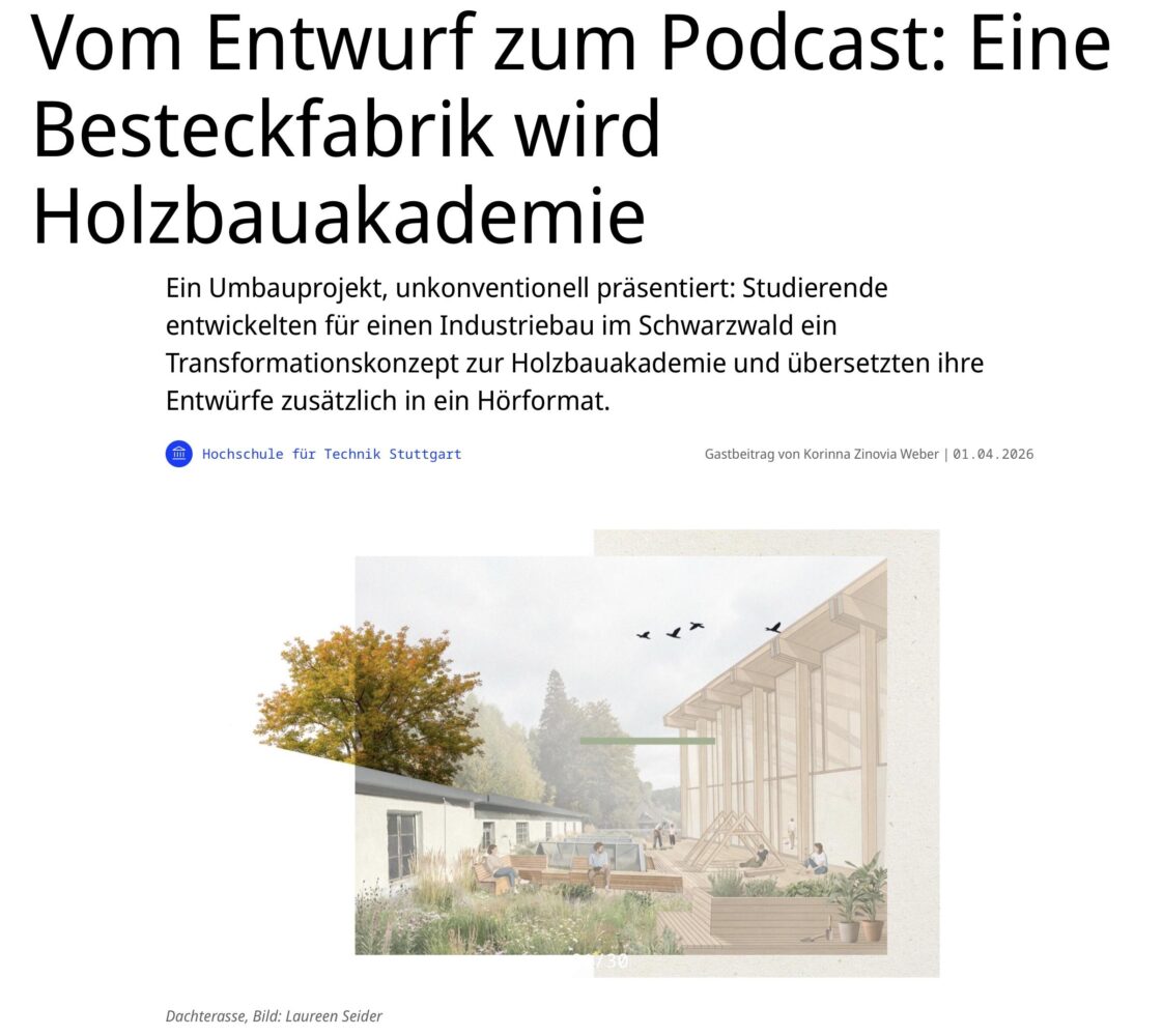 Veröffentlichung auf BauNetz CAMPUS