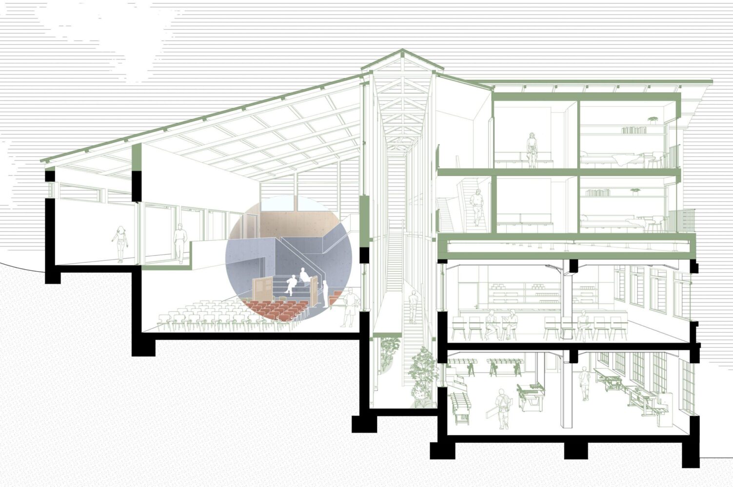 Semesterprojekt Holzbauakademie WS 25/26<br />
Diane von Ludwiger, Sebastian Kindle, Dilara Türetken, Svenja Warners