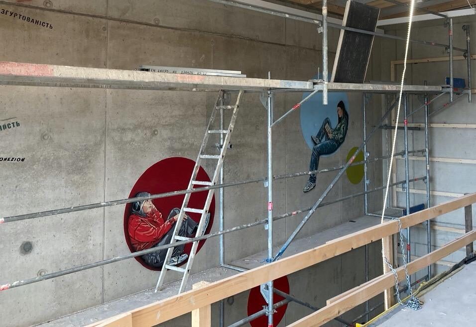 Mittelschule Freilassing – Wandbilder