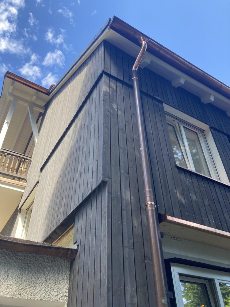 Hinterlüftete Holzfassade